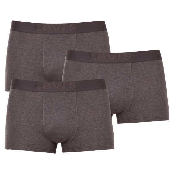 3PACK Boxers para homem Levis cinzento (905042001 007)