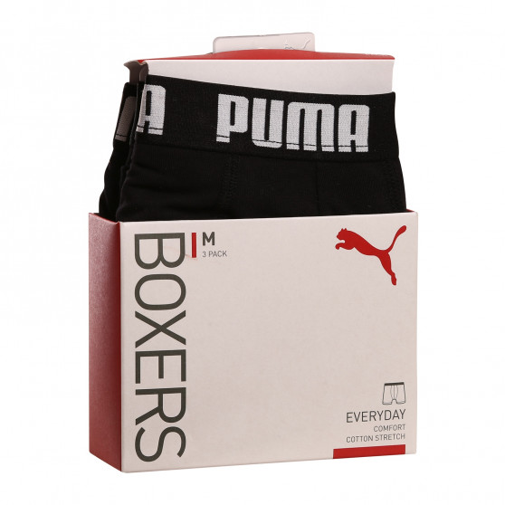 3PACK Boxers para homem Puma preto (701206546 001)