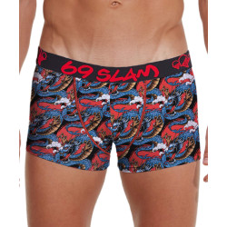 Boxers para homem 69SLAM hip bambu lua dragão vermelho (MHBMND-BB)