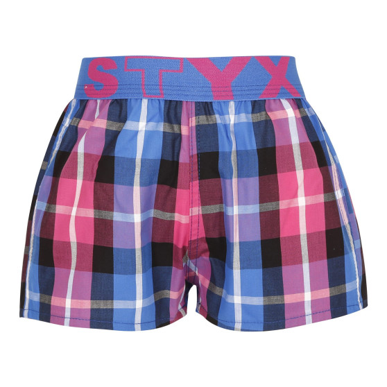 Boxers para crianças Styx desporto elástico multicolorido (BJ932)