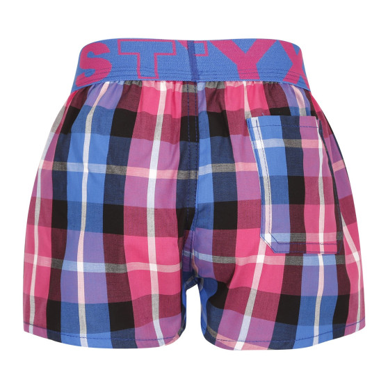 Boxers para crianças Styx desporto elástico multicolorido (BJ932)