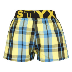 Boxers para crianças Styx desporto elástico multicolorido (BJ933)