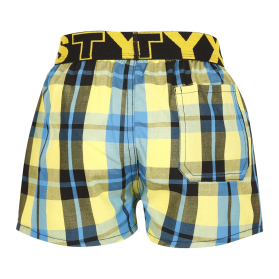 Boxers para crianças Styx desporto elástico multicolorido (BJ933)