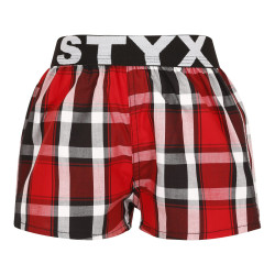 Boxers para crianças Styx desporto elástico multicolorido (BJ935)