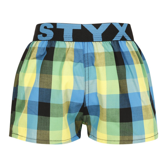 Boxers para crianças Styx desporto elástico multicolorido (BJ936)