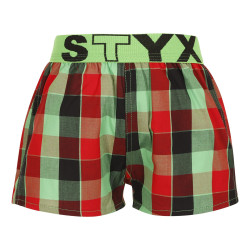 Boxers para crianças Styx desporto elástico multicolorido (BJ938)