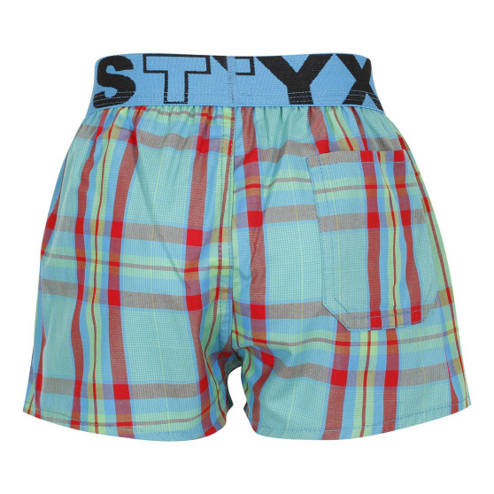 Boxers para crianças Styx desporto elástico multicolorido (BJ939)