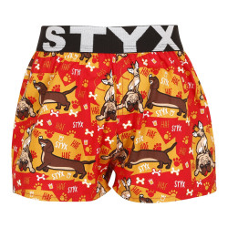 Boxers para crianças Styx arte desporto cães de borracha (BJ1554)