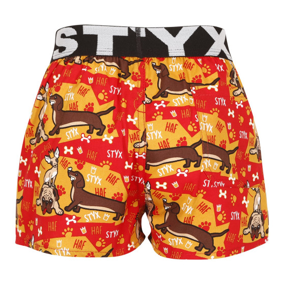 Boxers para crianças Styx arte desporto cães de borracha (BJ1554)