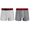 2PACK Boxers para homem Under Armour superdimensionado cinzento (1363618 011)