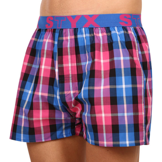 Boxers para homem Styx desporto elástico multicolorido (B932)