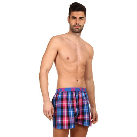 Boxers para homem Styx desporto elástico multicolorido (B932)