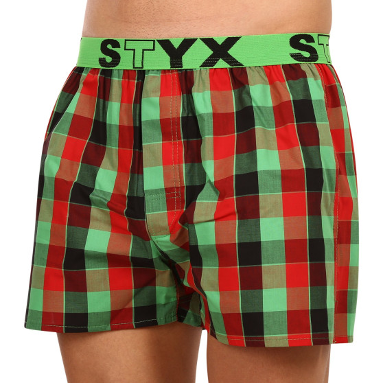 Boxers para homem Styx desporto elástico multicolorido (B938)