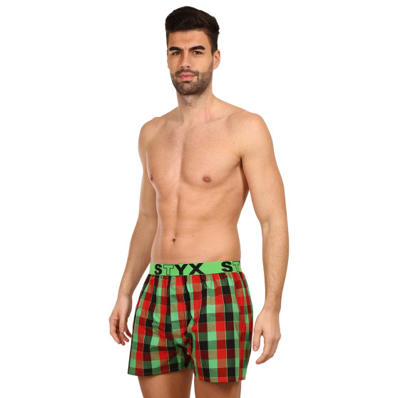 Boxers para homem Styx desporto elástico multicolorido (B938)