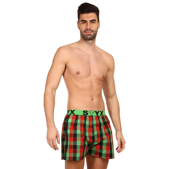 Boxers para homem Styx desporto elástico multicolorido (B938)