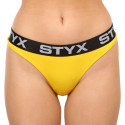 Tanga para mulher Styx desporto elástico amarelo (IT1068)