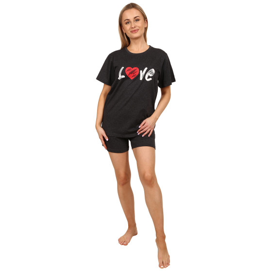 Pijama para mulher Molvy preto (AK-3750)