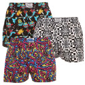 3PACK Boxers para homem Styx arte clássica borracha multicolorido (3A14051)