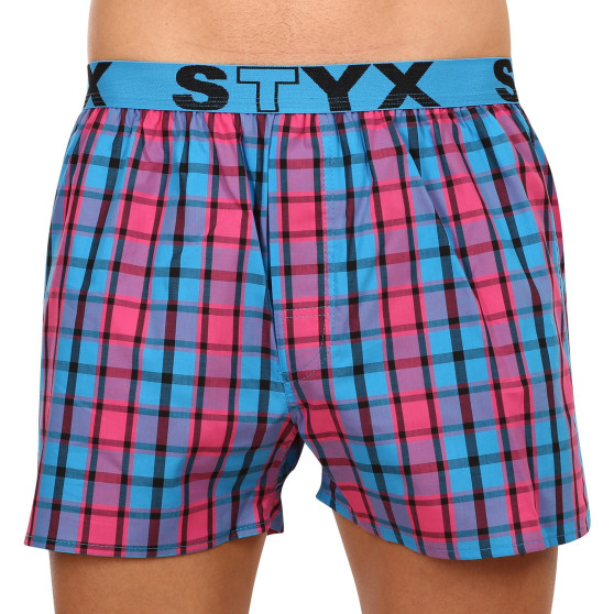 3PACK Boxers para homem Styx desporto elástico multicolorido (B9343536)