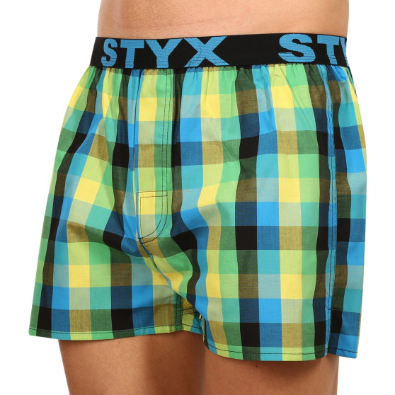 3PACK Boxers para homem Styx desporto elástico multicolorido (B9343536)