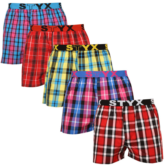 5PACK Boxers para homem Styx desporto elástico multicolorido (B9312345)