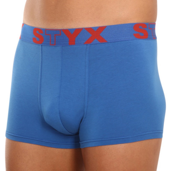 3PACK Boxers para homem Styx sport borracha azul (3G96789)