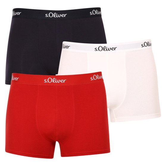 3PACK Boxers para homem S.Oliver multicolorido (JH-34B-51136323)