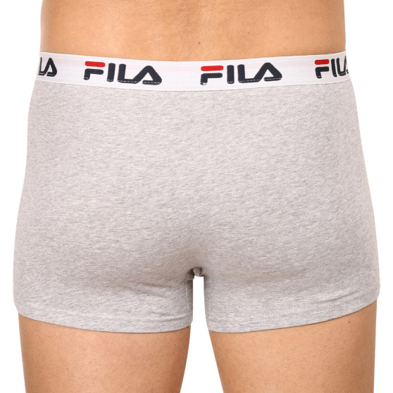 3PACK Boxers para homem Fila cinzento (FU5016/3-400)