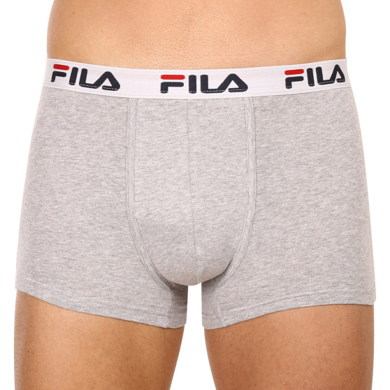 3PACK Boxers para homem Fila cinzento (FU5016/3-400)