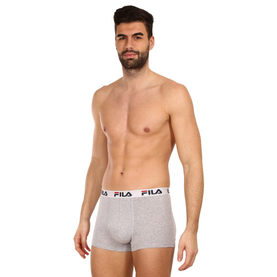 3PACK Boxers para homem Fila cinzento (FU5016/3-400)