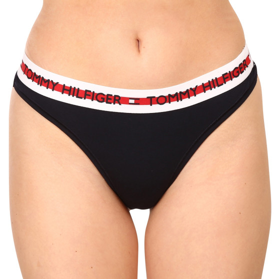 Tanga para mulher Tommy Hilfiger azul escuro (UW0UW02458 DW5)