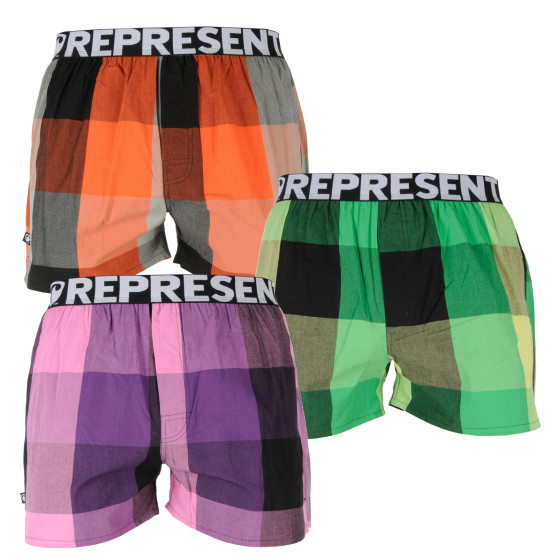 3PACK Boxers para homem Represent Mikebox (R1M-BOX-02515357)