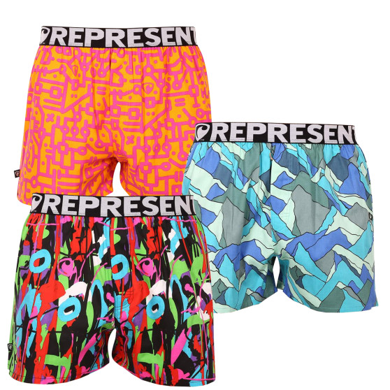 3PACK Boxers para homem Represent exclusive Mike (R2M-BOX-07313650)