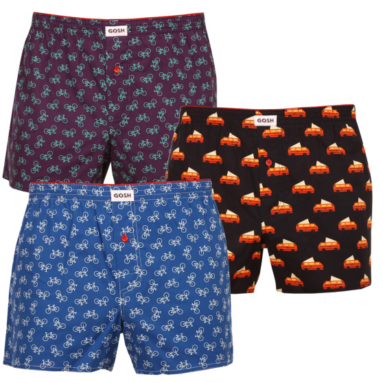 3PACK Boxers para homem Gosh multicolorido (G363840)