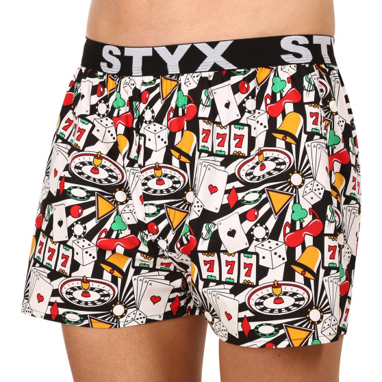 Boxers para homem Styx arte desporto borracha casino (B1553)