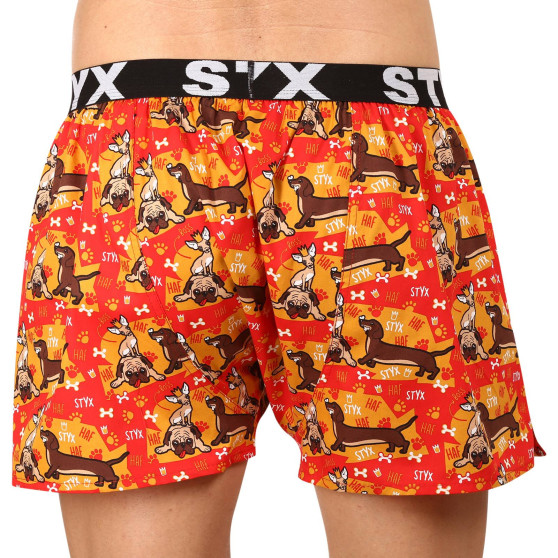 Boxers para homem Styx arte desportiva cães de borracha (B1554)