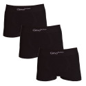 3PACK Boxers para homem Gino bambu sem costuras preto (53004)