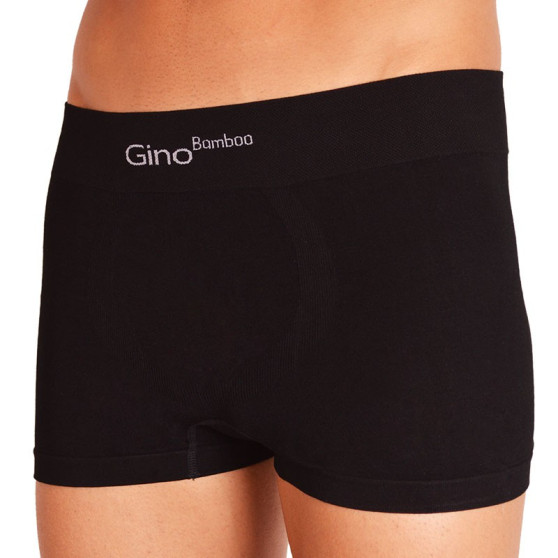 3PACK Boxers para homem Gino bambu sem costuras preto (53004)