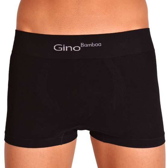 3PACK Boxers para homem Gino bambu sem costuras preto (53004)