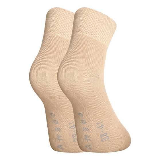 3PACK meias Gino bambu beige (82004)