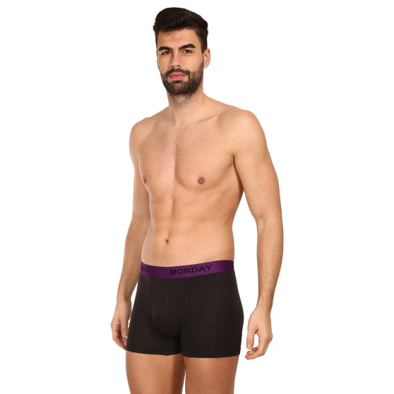 7PACK Boxers para homem Nedeto preto (7NDTB001-week)