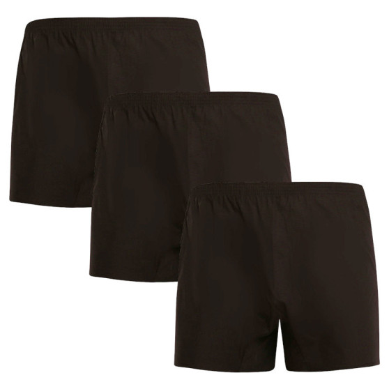 3PACK Boxers para homem Nedeto preto (3NDTT001)