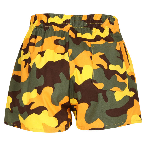 Boxers para crianças Styx art borracha clássica camuflagem amarelo (J1559)