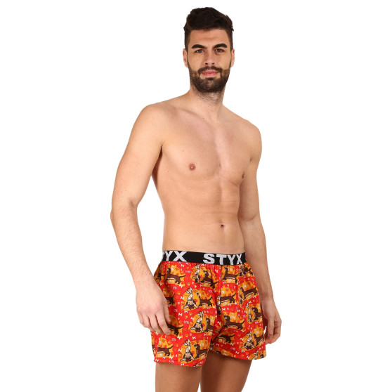 3PACK Boxers para homem Styx arte esportes borracha multicolorido (3B13497)