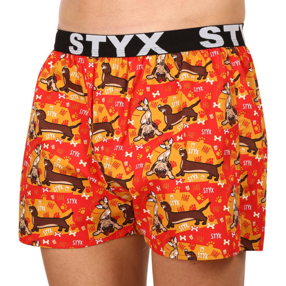 3PACK Boxers para homem Styx arte esportes borracha multicolorido (3B13497)