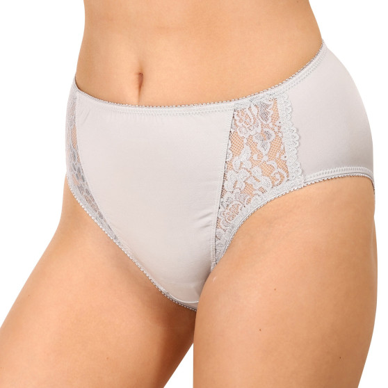 Cuecas para mulher Gina cinzento com renda (10120)