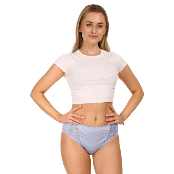 Cuecas para mulher Gina azul com renda (10120)