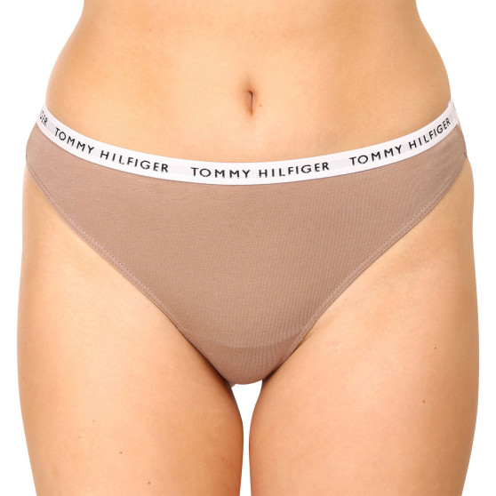 3PACK Tanga para mulher Tommy Hilfiger multicolorido (UW0UW02829 0R1)