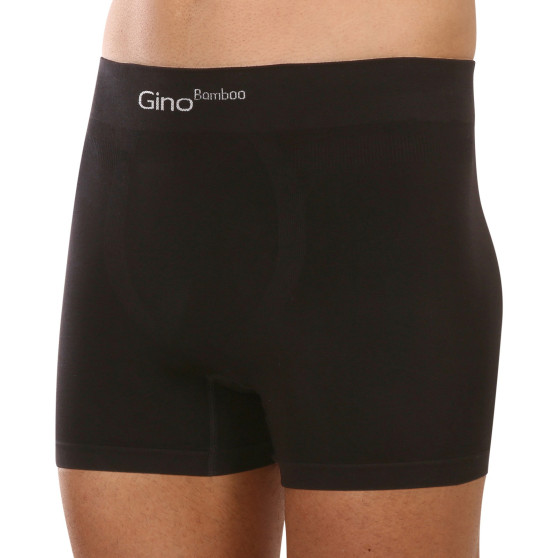 Boxers para homem Gino bambu sem costuras preto (54004)