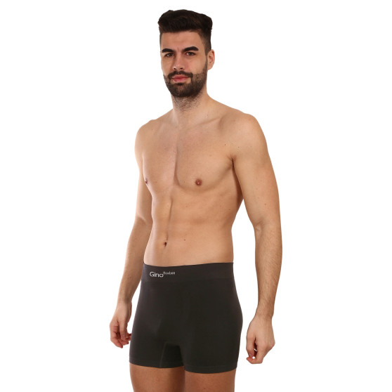 Boxers para homem Gino bambu sem costuras preto (54004)